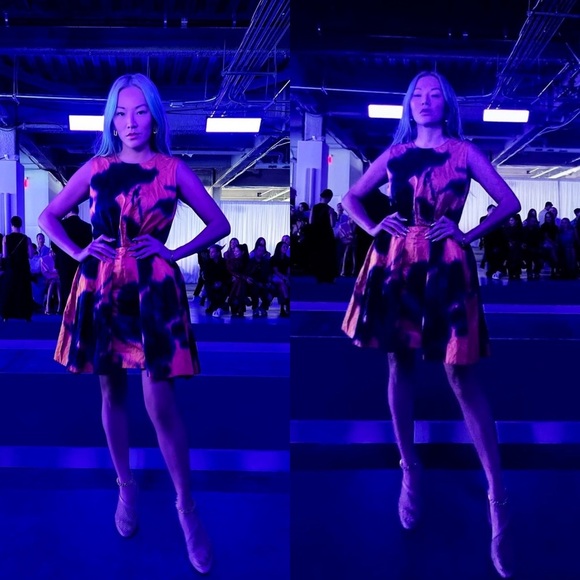 NWT Jason Wu Collection Ochre Yellow Floral Print Sateen Sleeveless Dress Size 6 - Picture 9 of 16